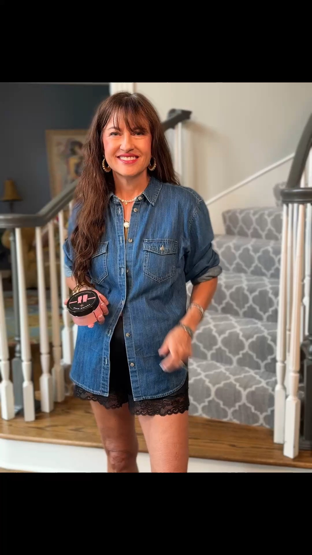 Tailor Ring outfit styling hack!!! This product is amazing with silk and lightweight denim or Oxford cloth/cotton! You can use like I’ve shown here or make a cute front crossover! Helps define the waist which anyone of any size needs!

#LTKootd #LTKOver40 #LTKgrwm
