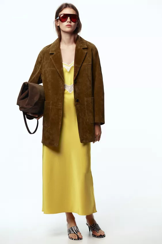 100% LEATHER LONG JACKET | Zara UK