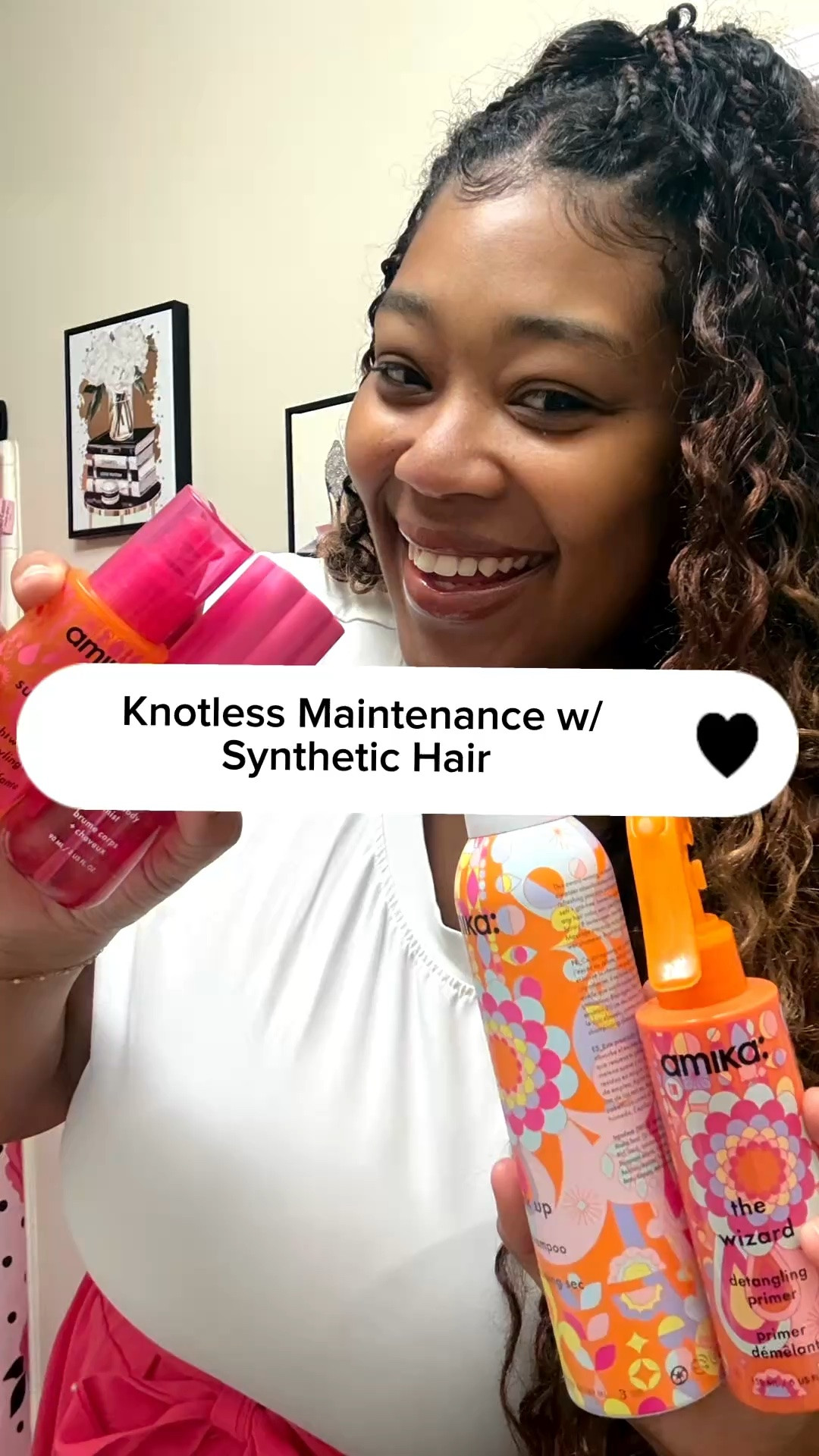 I am a huge Amika Fan and these product have been essential while maintaining these knotless miracle braids