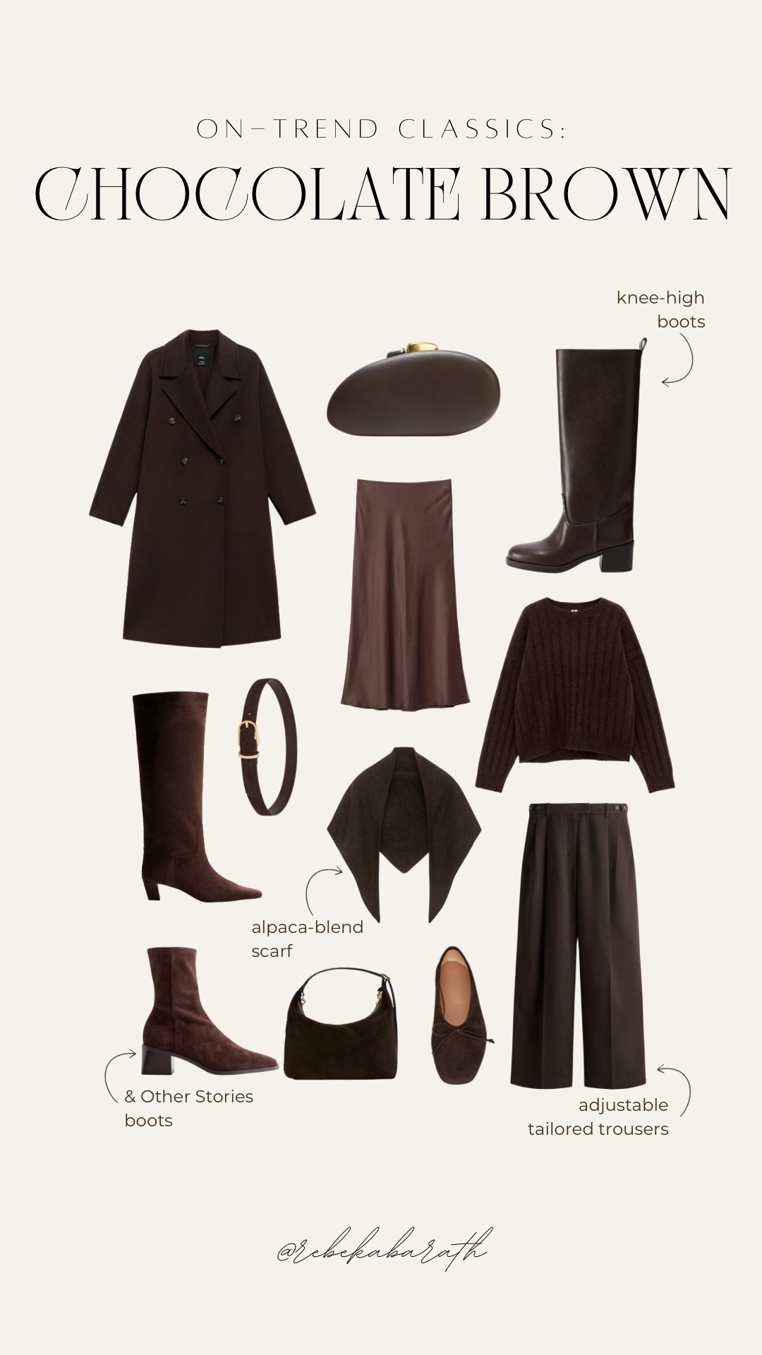 on-trend classics // chocolate brown 💼

shop your fave chocolate brown pieces from sweaters and coats to chic accessories, like belts and scarves 💫

chocolate brown palette | fall trends | f/w trends | what to wear | fall style

#LTKShoeCrush #LTKStyleTip #LTKSeasonal