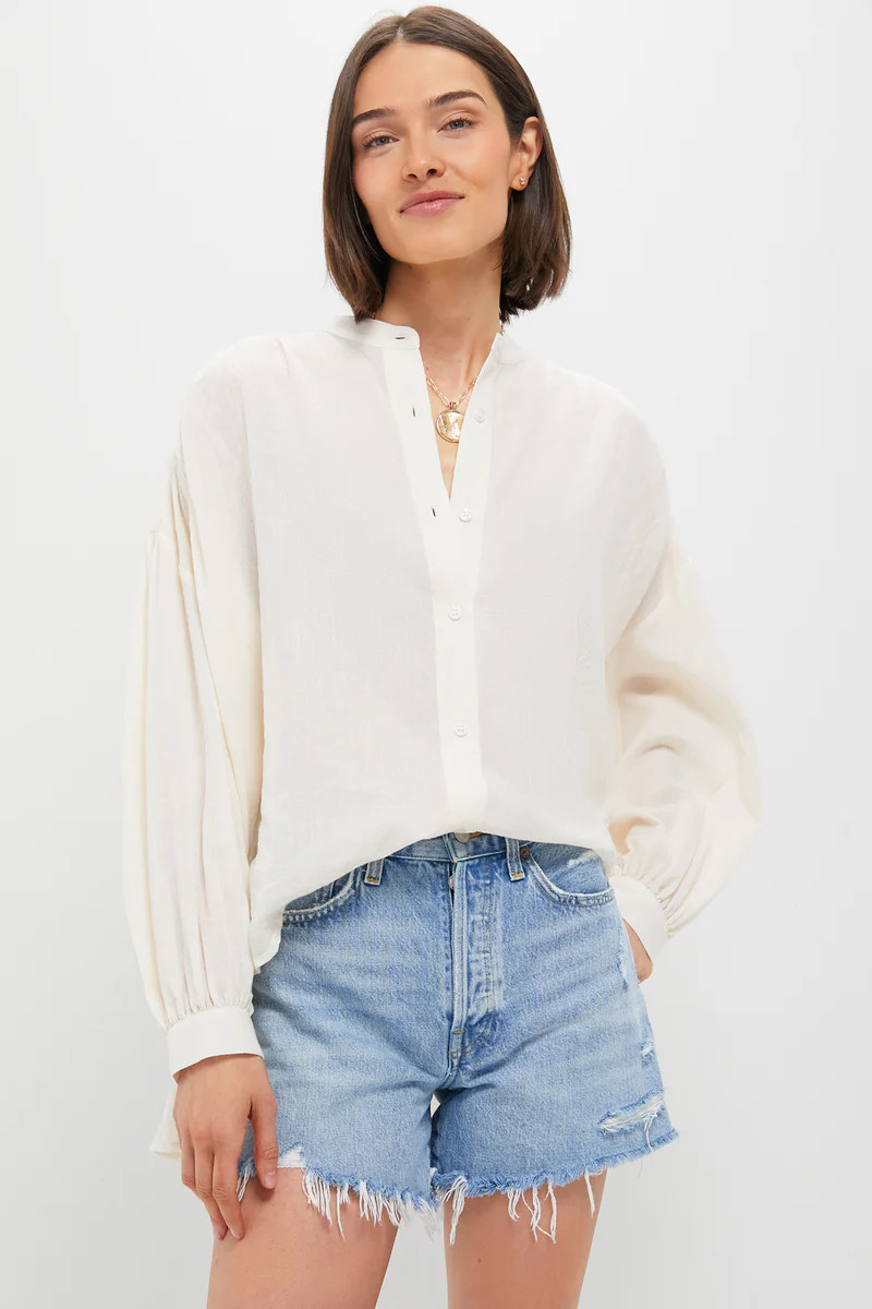 Sheer Ivory Juliette Button Down | Tuckernuck (US)