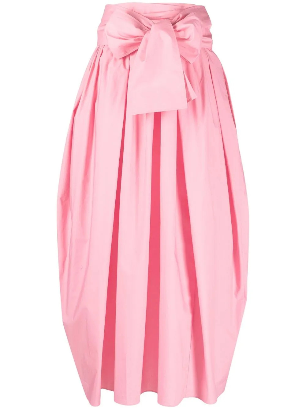 Cecilie Bahnsen Junita Poplin Tulip Skirt | Pink | FARFETCH | Farfetch Global