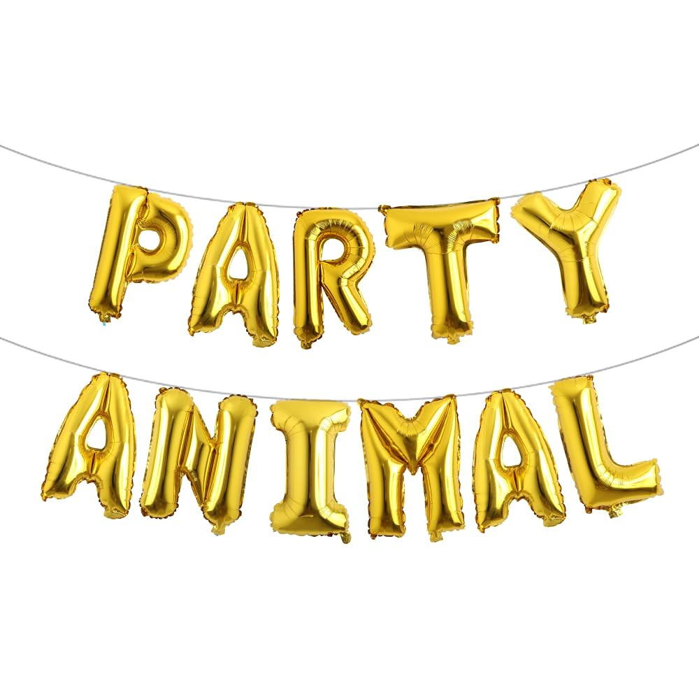Letter Balloons - PARTY ANIMAL 16" Inch Alphabet Letters Foil Mylar Balloon Kids Birthday Party B... | Amazon (US)