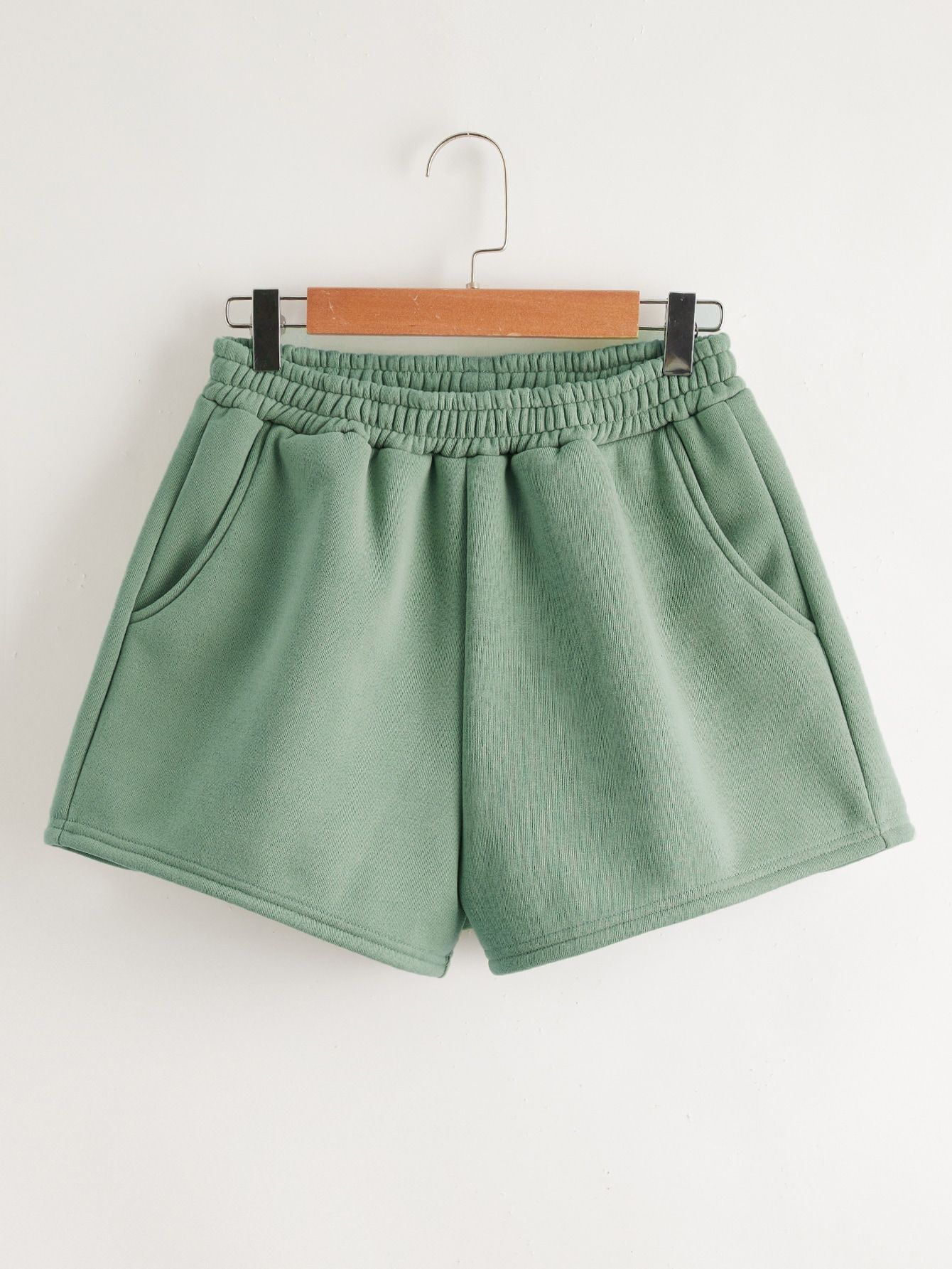 Solid Elastic Waist Shorts | SHEIN
