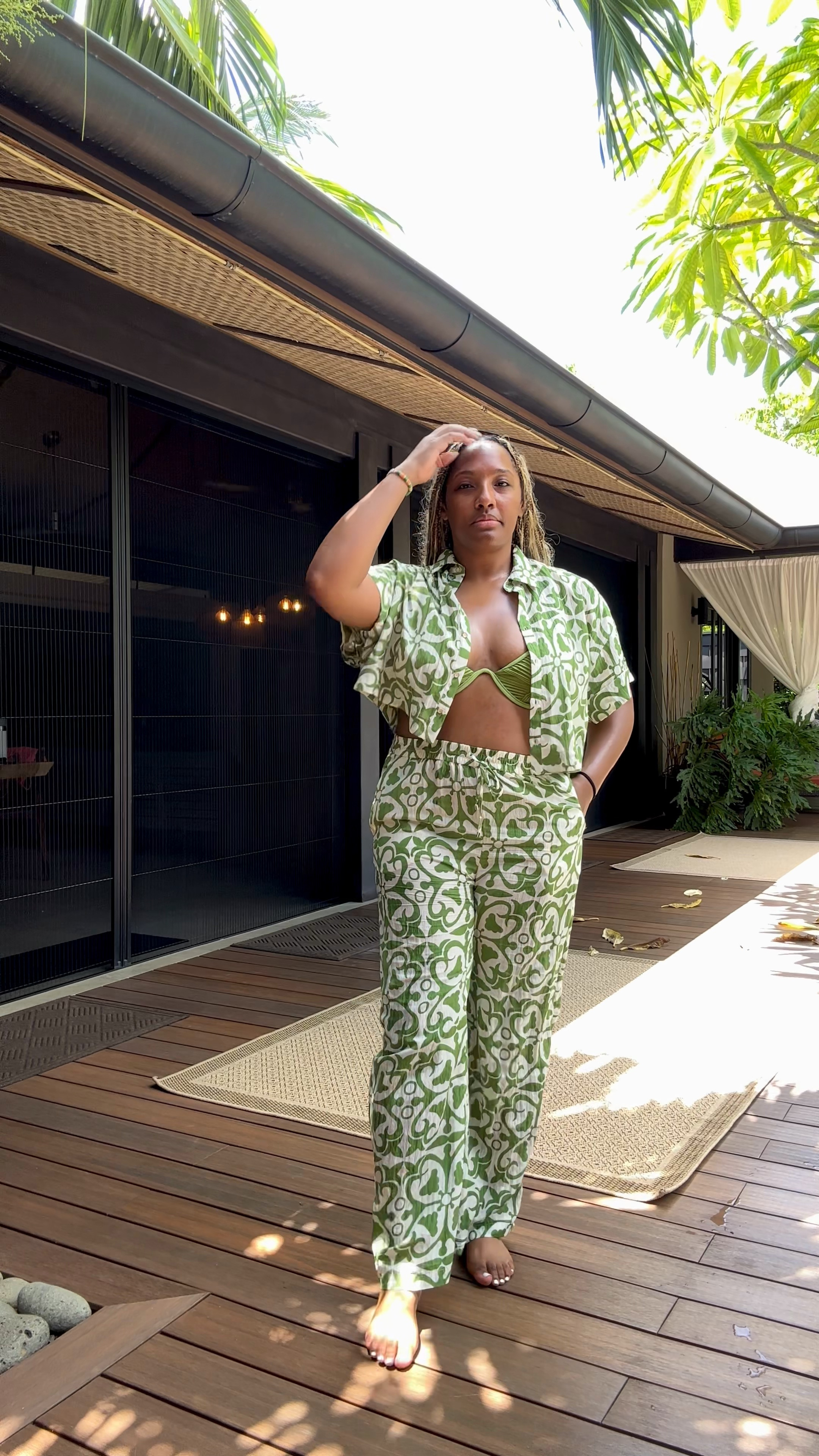 This was one of my favorite sets and swimsuits from my trip. Top and pants are Zara (3237/767 and 2046/767)

#LTKMidsize #LTKStyleTip #LTKFindsUnder50