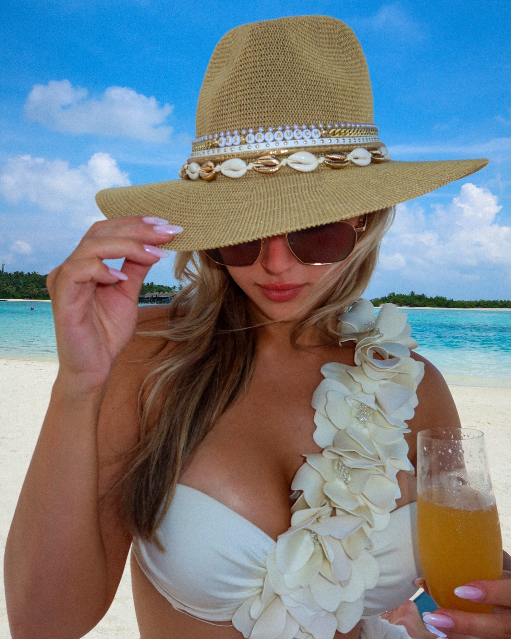 Obsessed with this custom bride hat for my honeymoon 🍯🌙 it has my new last name. So comfortable and very high quality! 

#LTKFindsUnder100 #LTKTravel #LTKSwim