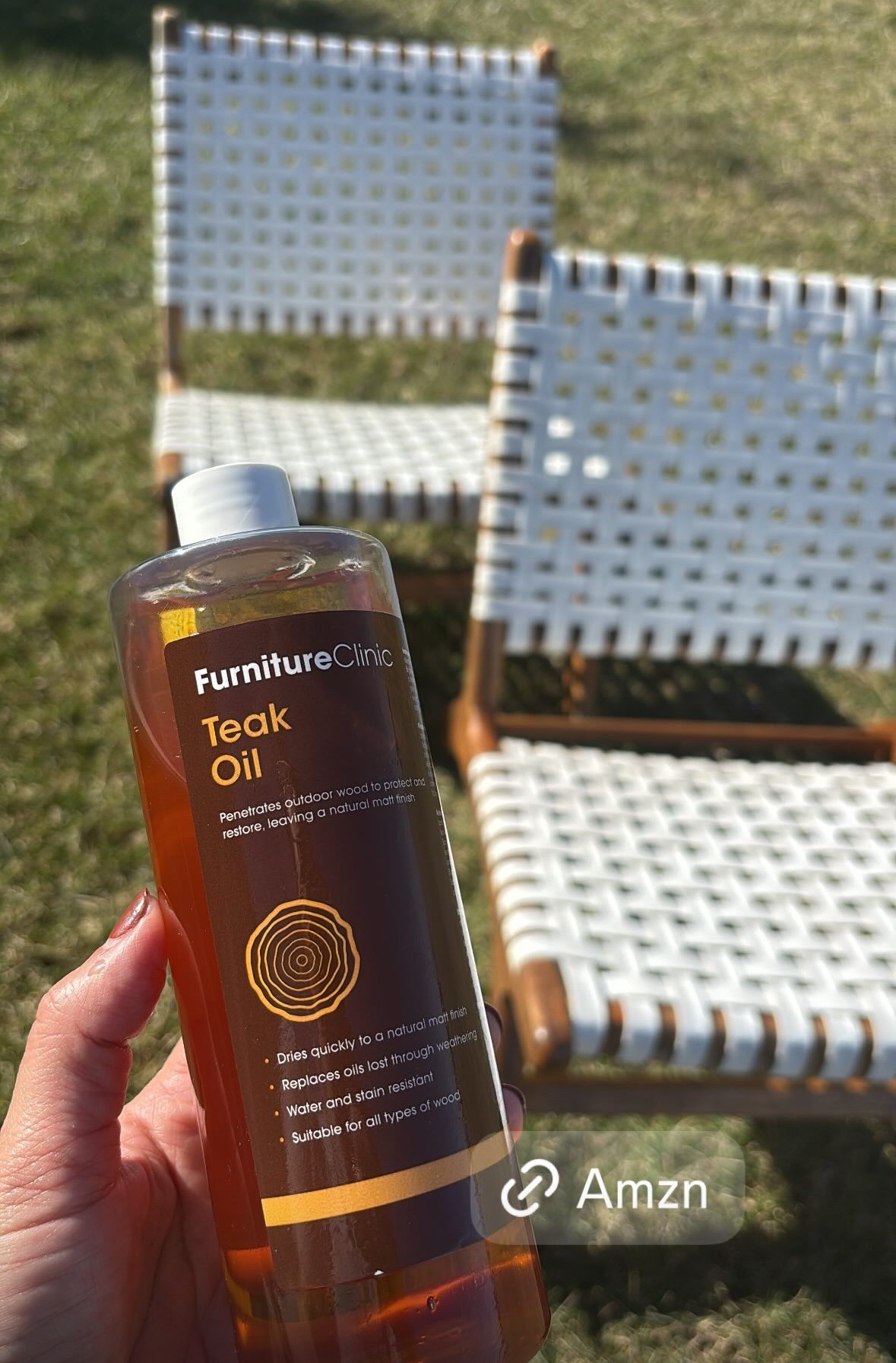 Teak oil to freshen up outdoor wood furniture!

#LTKHome #LTKSeasonal