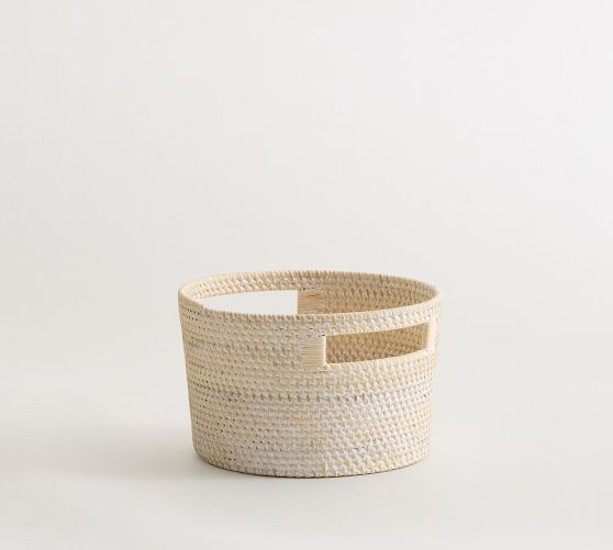 Tava Handwoven Round Utility Basket | Pottery Barn (US)