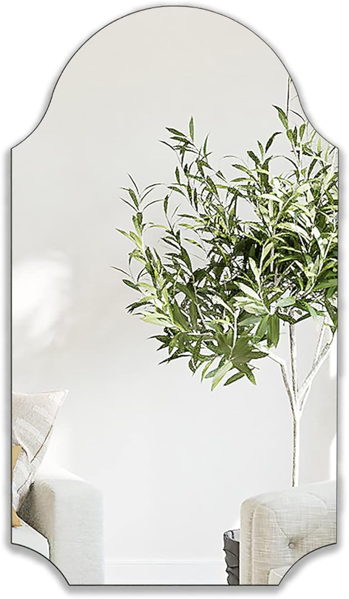 Wall Mounted Mirror for Bathroom 20 x 36 '' Vanity Frameless Mirror Makeup Mirror for Living Room... | Amazon (US)