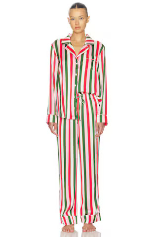 Show Me Your Mumu Classic PJ Set in Jolly Stripes Silky from Revolve.com | Revolve Clothing (Global)