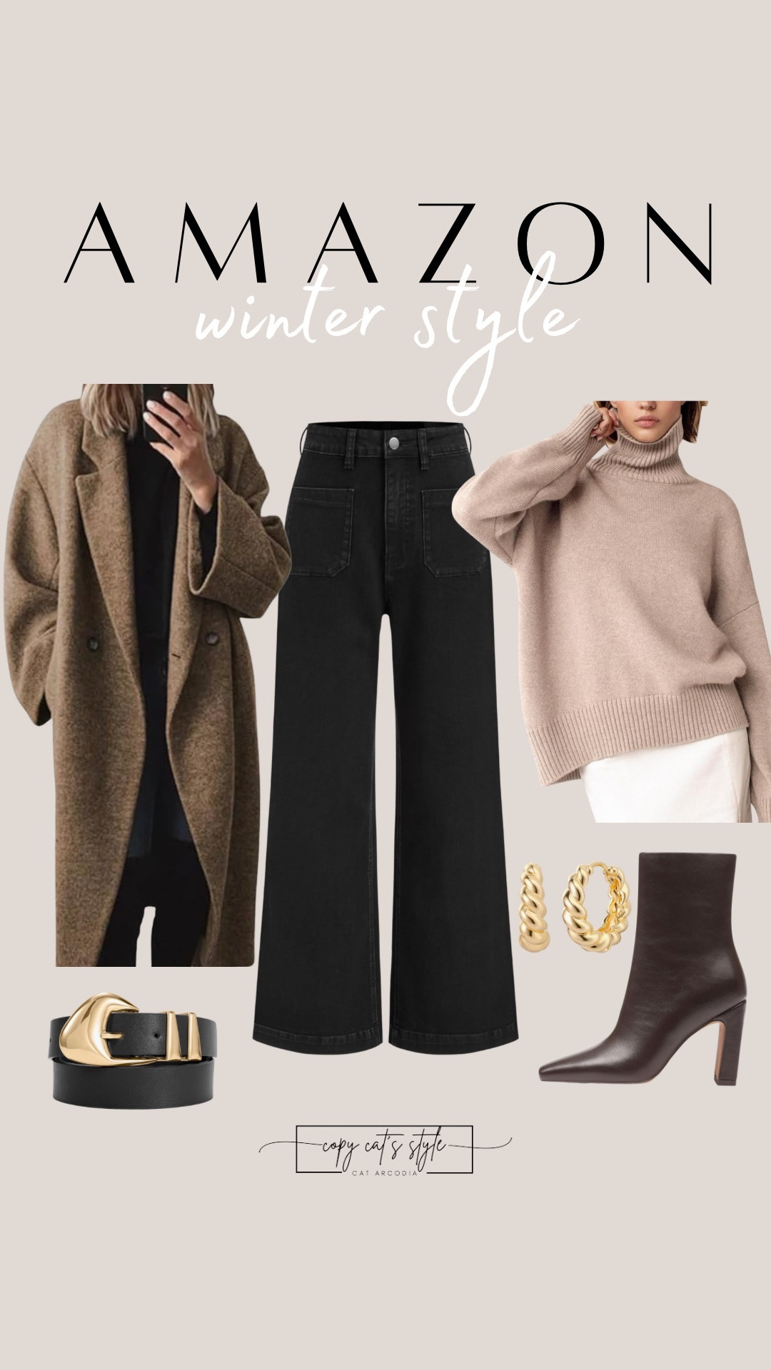 Amazon winter style. Amazon jeans, costs, turtleneck sweaters, boots and more. 

#LTKFindsUnder100 #LTKOver40 #LTKWorkwear