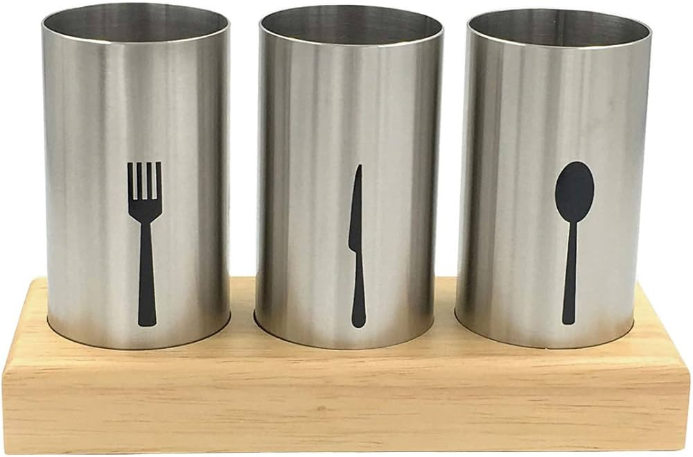 4PC Flatware Caddy Holder Stainless Steel | Amazon (US)