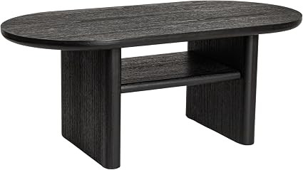 Creative Co-Op Sturdy Firwood Coffee Table, Black | Amazon (US)