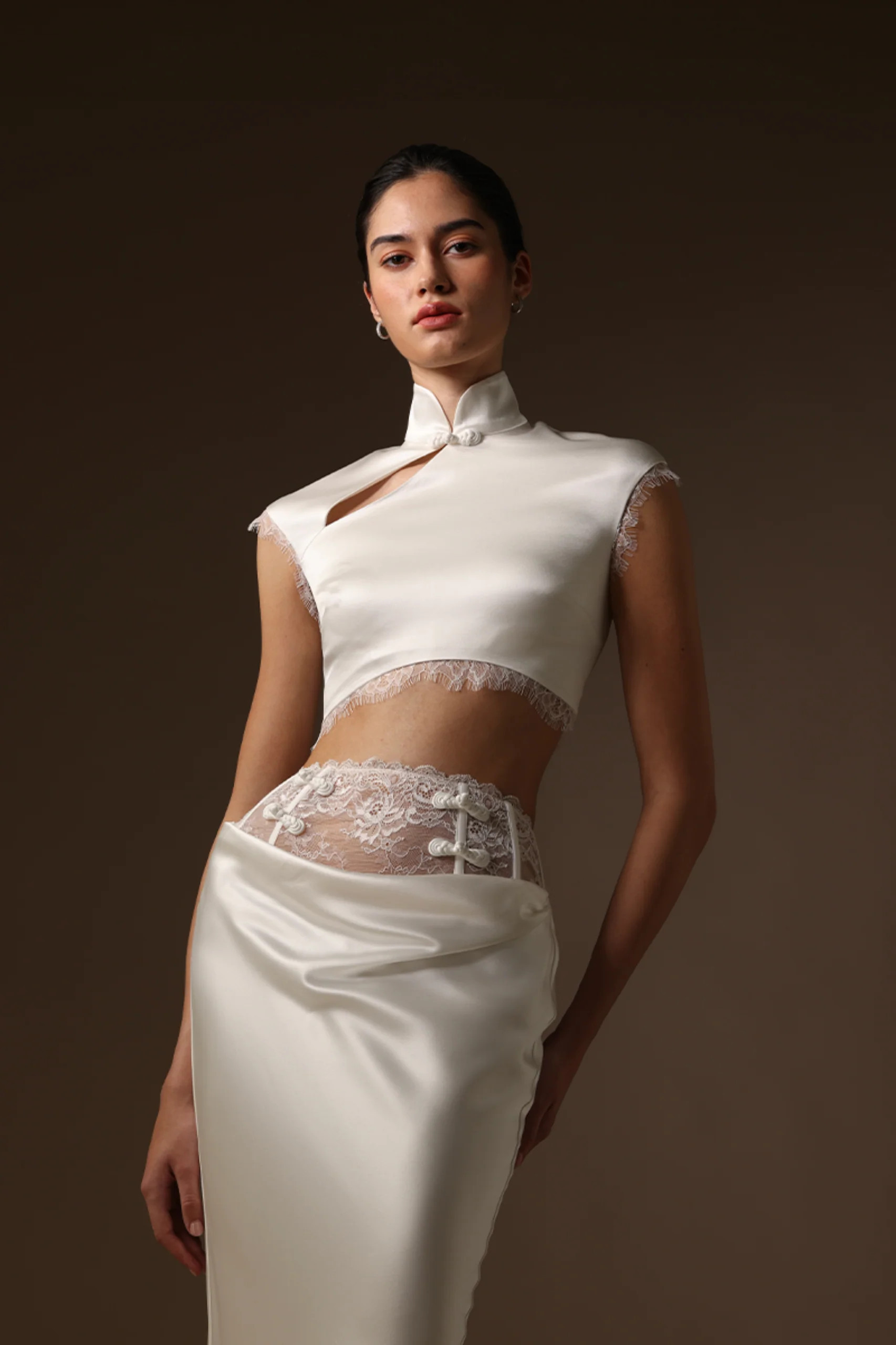 Lila Satin Top | Sau Lee