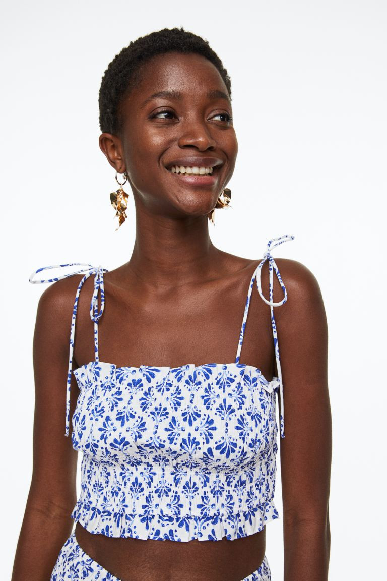 Smocked Crop Top | H&M (US + CA)