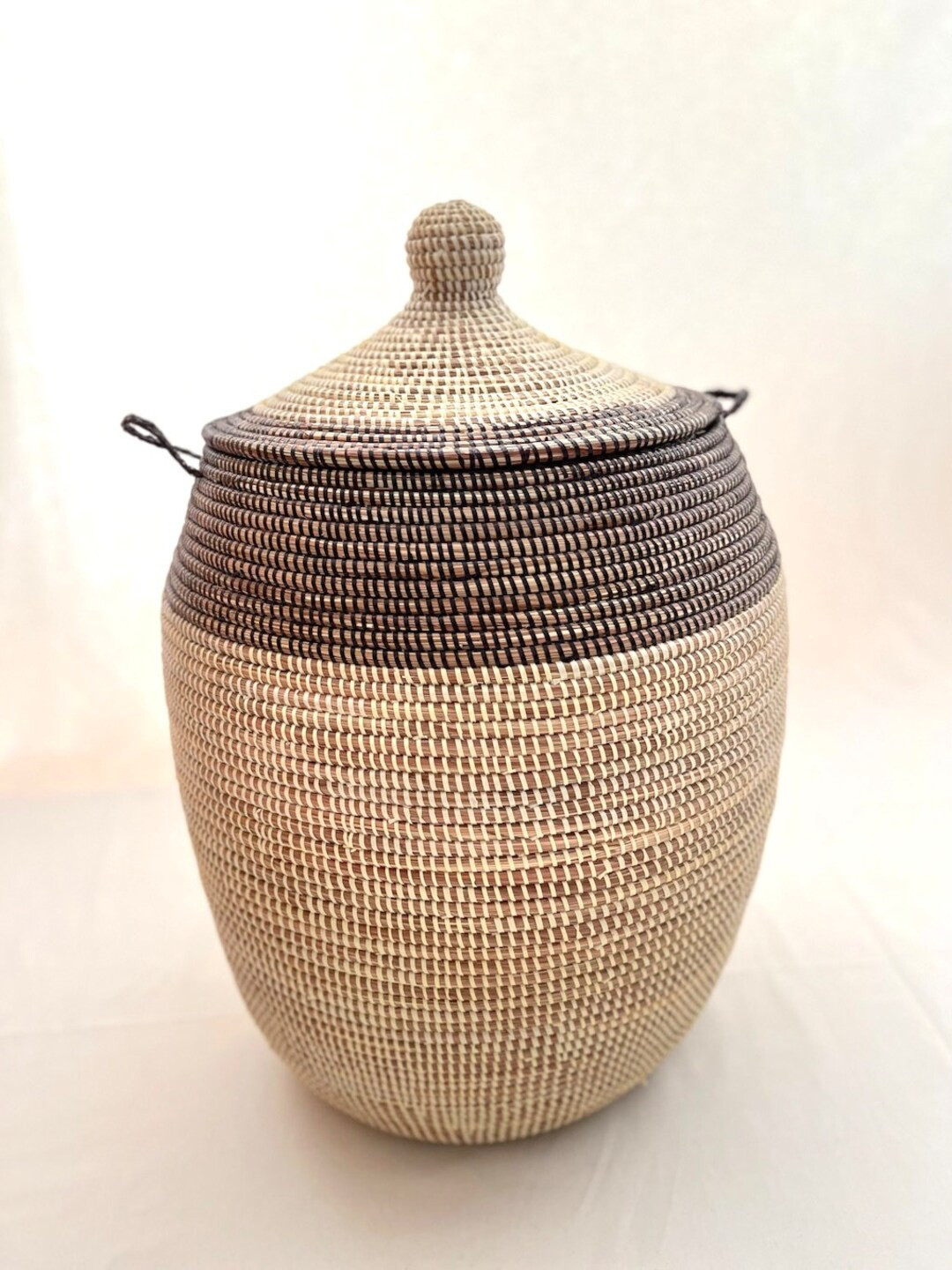 Conong ring Brown Seagrass Basket - Etsy | Etsy (US)