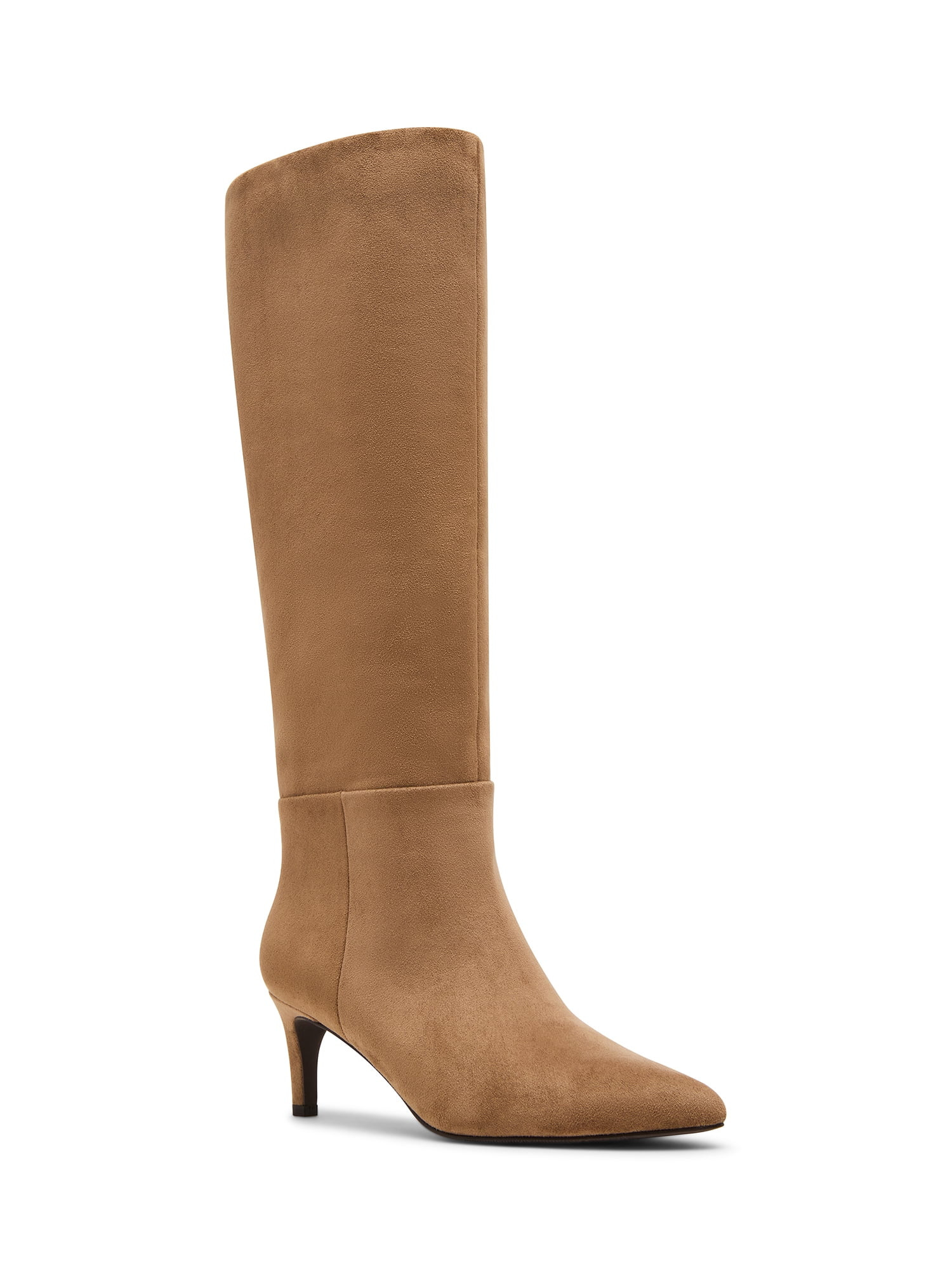 Madden Girl Women's Sabrina Tall Shaft Kitten Heel Boot (Wide Calf Available) | Walmart (US)