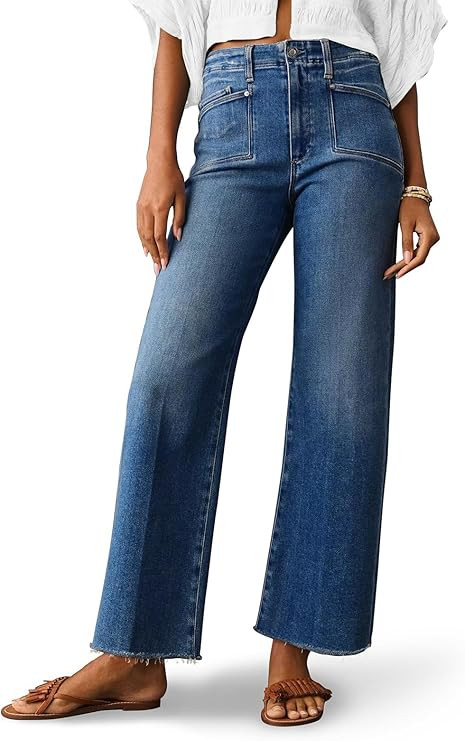 KUNMI Jeans for Women Wide Legm Pants Trendy Fall 2024 Baggy High Waist Boyfriends | Amazon (US)