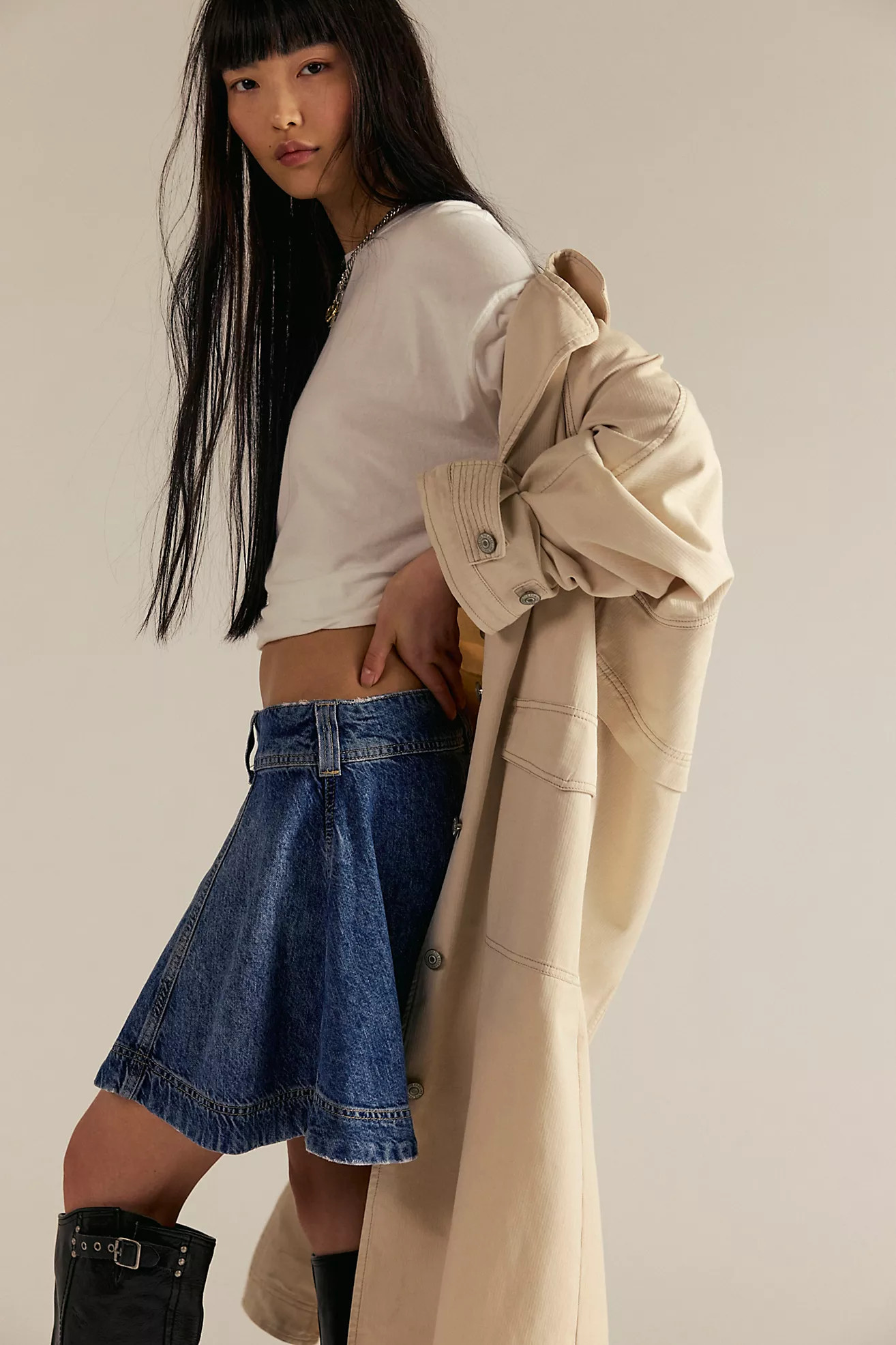 We The Free Wonderland Denim Skirt | Free People (Global - UK&FR Excluded)