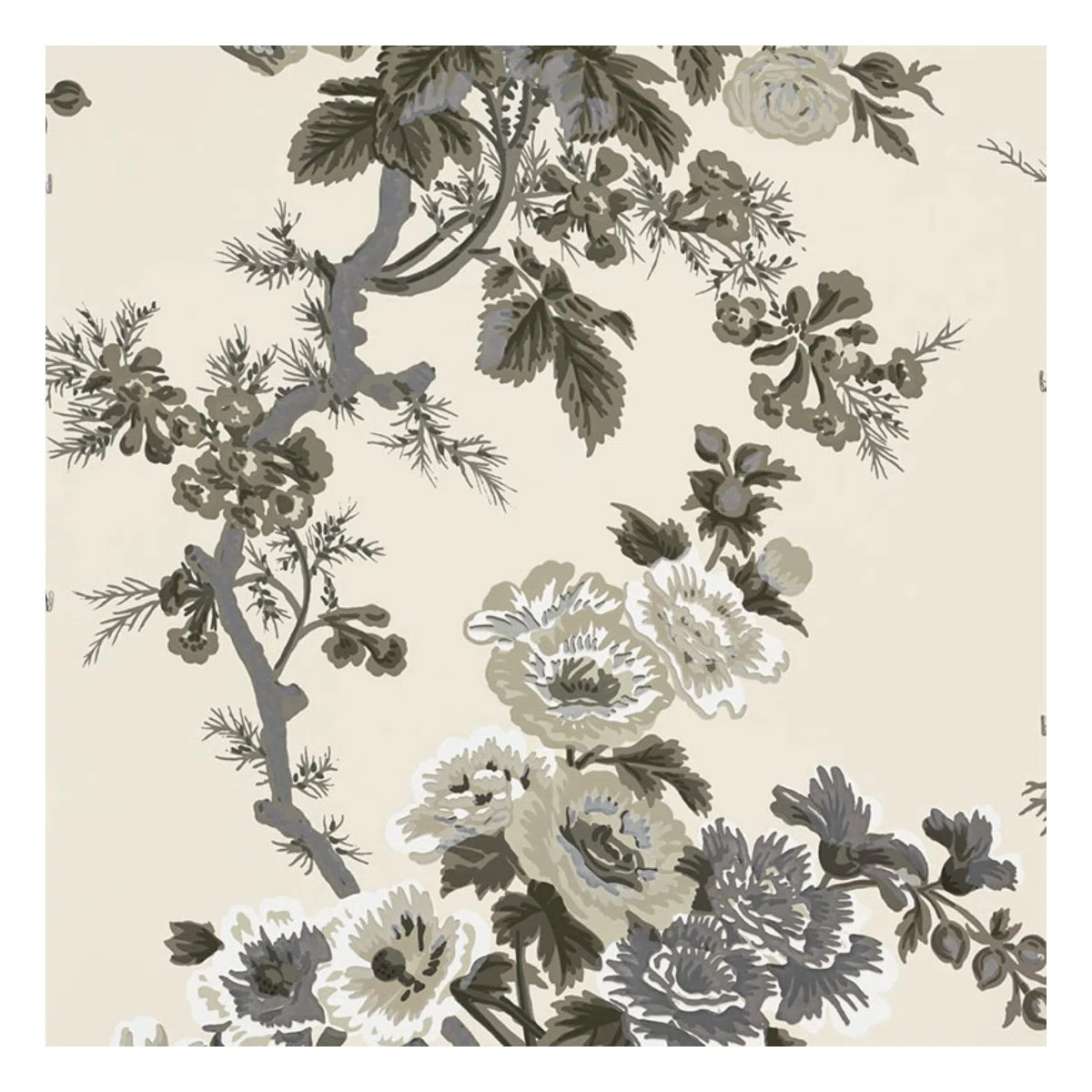 Pyne Hollyhock Wallpaper | Wayfair North America