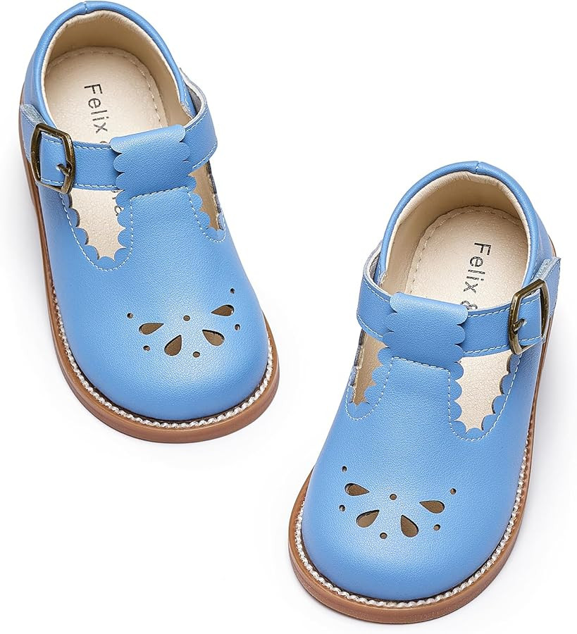 Felix & Flora Toddler Little Girl Mary Jane Dress Shoes - Ballet Flats for Girl Party School Shoe... | Amazon (US)
