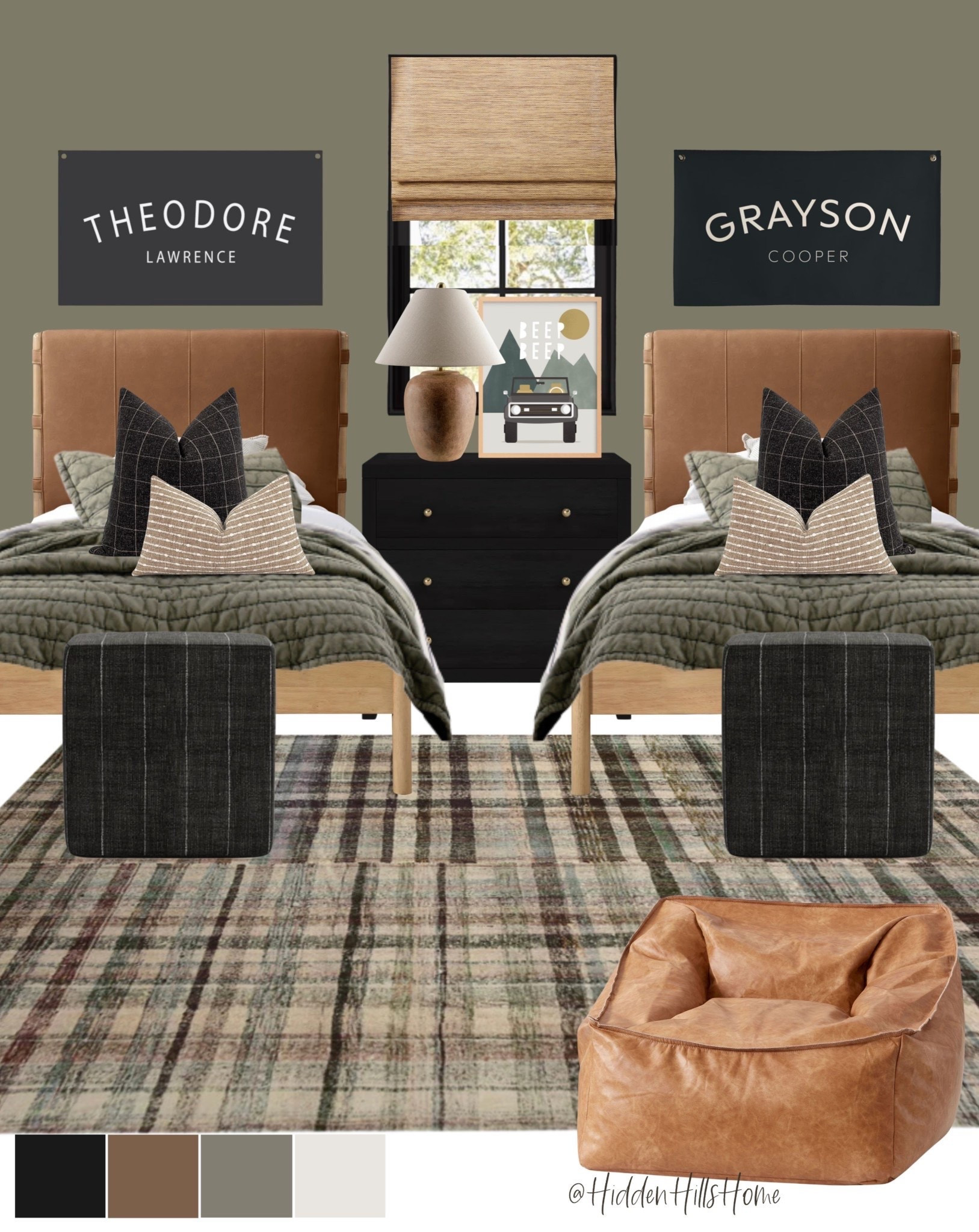 Boys bedroom, shared kids room decor ideas, boys room design, shared sibling bedroom mood board, green home decor kids room #bedroom

#LTKHome #LTKSaleAlert #LTKKids