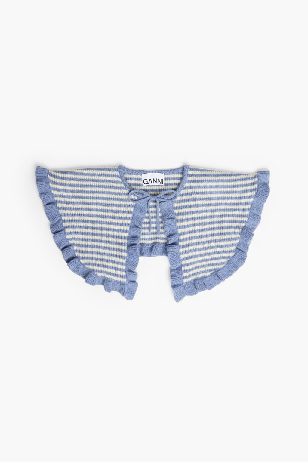 Striped ruffled  wool and cashmere-blend collar | The Outnet (APAC)