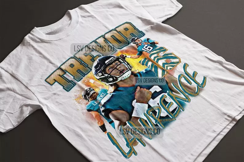 Trevor Lawrence Retro 90s Vintage Shirt, Trevor Lawrence Football, Football  Tee