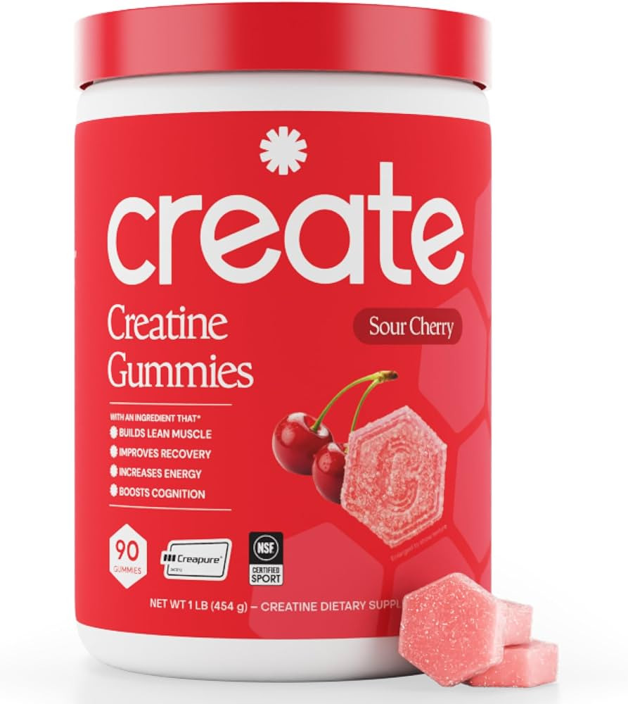 Create Creatine Monohydrate Gummies for Men & Women, Boost Focus, Strength, and Endurance, Anti-M... | Amazon (US)