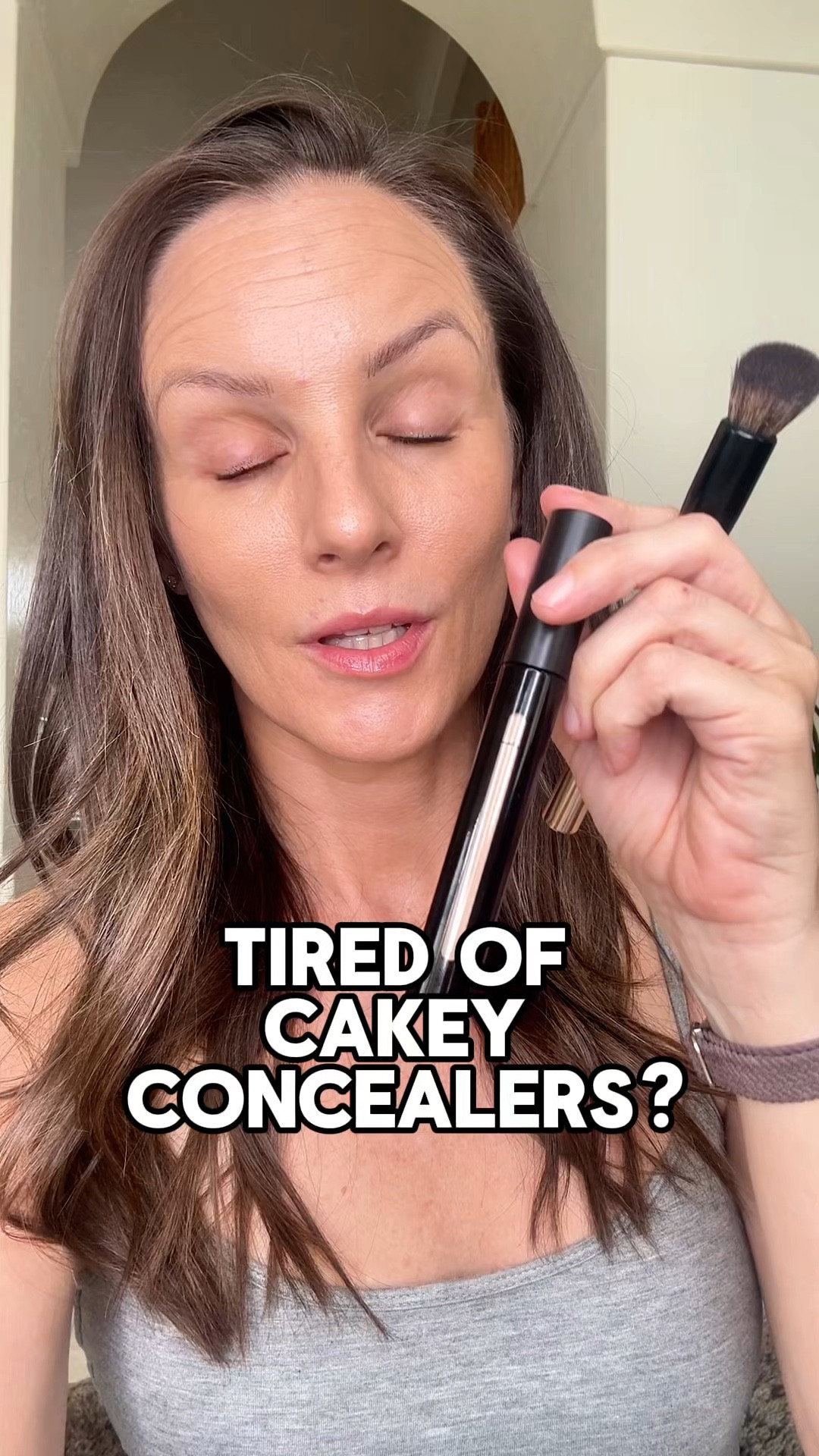  If you want a concealer that melts into your skin instead of sitting on top, this is the one. Make Beauty’s Skin Mimetic Concealer gives medium coverage with a radiant finish and stays smooth all day. It never pools or emphasizes texture. Formulated with red algae extract for moisture, adenosine for smoothing, and caffeine to help brighten dark circles. The blending brush makes the finish seamless every time.

#makebeauty #skinmimeticconcealer #concealer #beautyover40 

#LTKOver40 #LTKBeauty