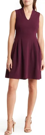 Vince Camuto V-Neck Back Keyhole Fit & Flare Dress | Nordstromrack | Nordstrom Rack