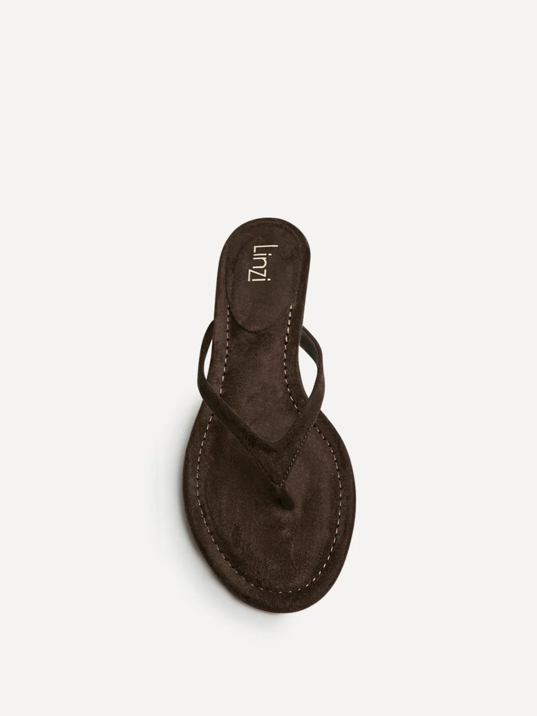 Ascend Brown Faux Suede Mule Heels | Linzi Shoes