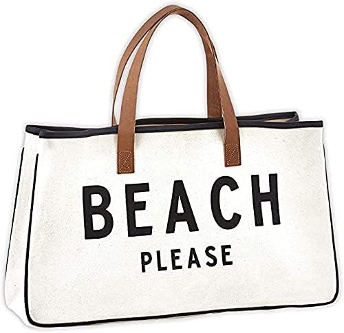 Creative Brands D3713 Hold Everything Tote Bag, 20" x 11", Beach Please Black and White (NEW - 20... | Amazon (US)