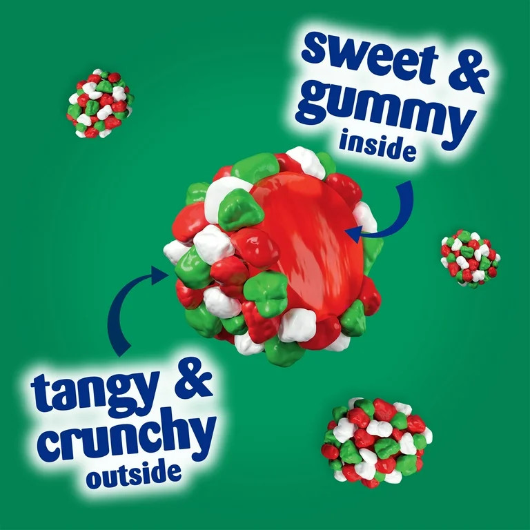 NERDS Frosty Gummy Clusters, Resealable Stand Up Bag, Christmas Candy, Red and Green Candies, 8oz | Walmart (US)