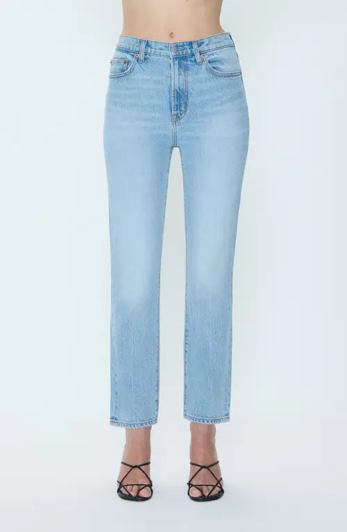 Pistola Bri High Waist Ankle Straight Leg Jeans in Day Off at Nordstrom, Size 27 | Nordstrom