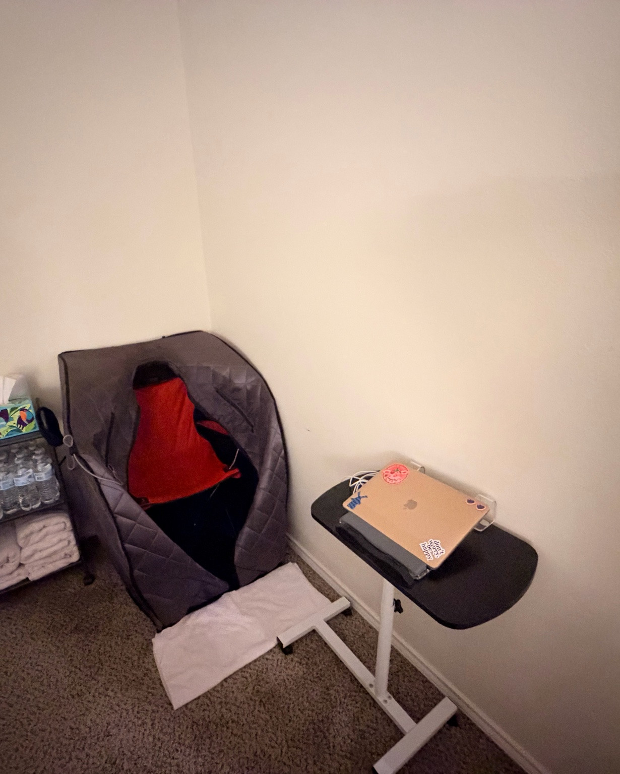 Taking care of yourself at your own home by owning a popup infrared sauna & infrared red light therapy lamp