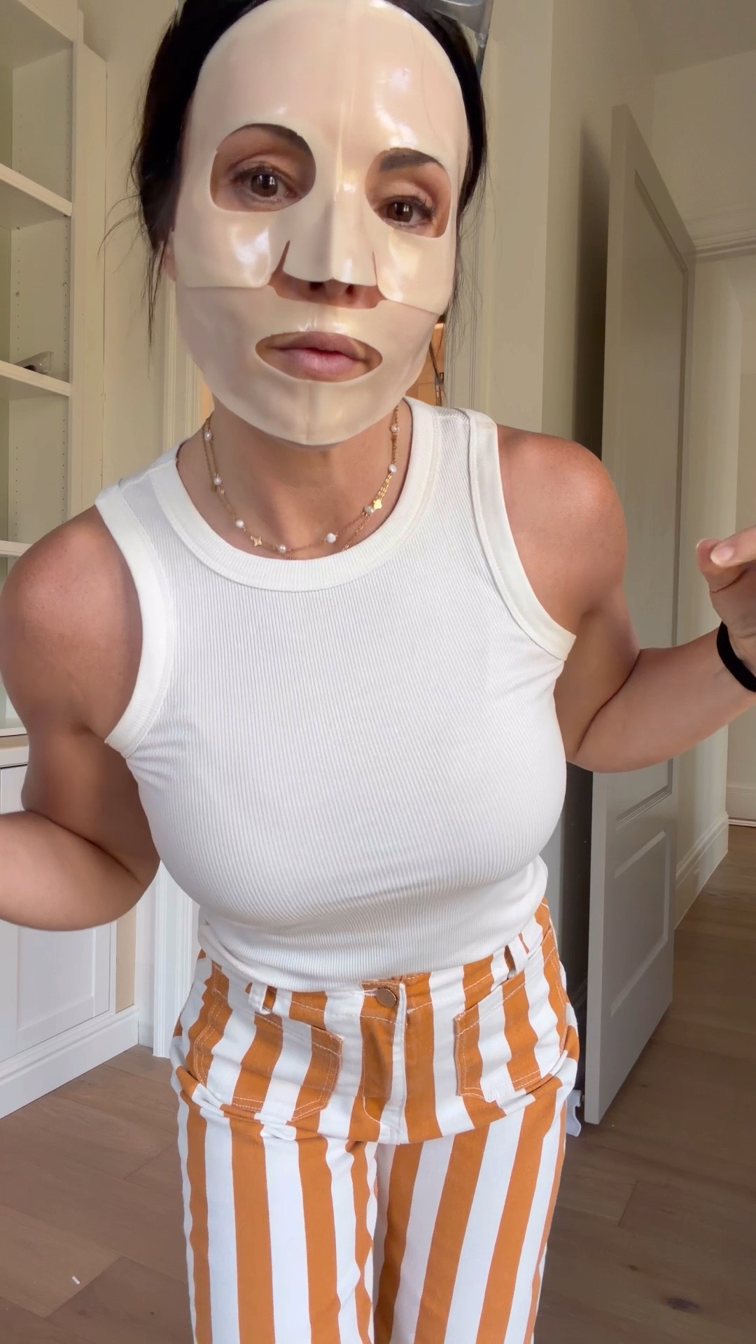 The best tank tip period. On sale $7- get in all the colors 

Striped crop jeans - more colors 

Favorite collagen masks for lifting and brightening! On sale for Amazon Big Speing Deals 

#LTKSaleAlert #LTKOver40