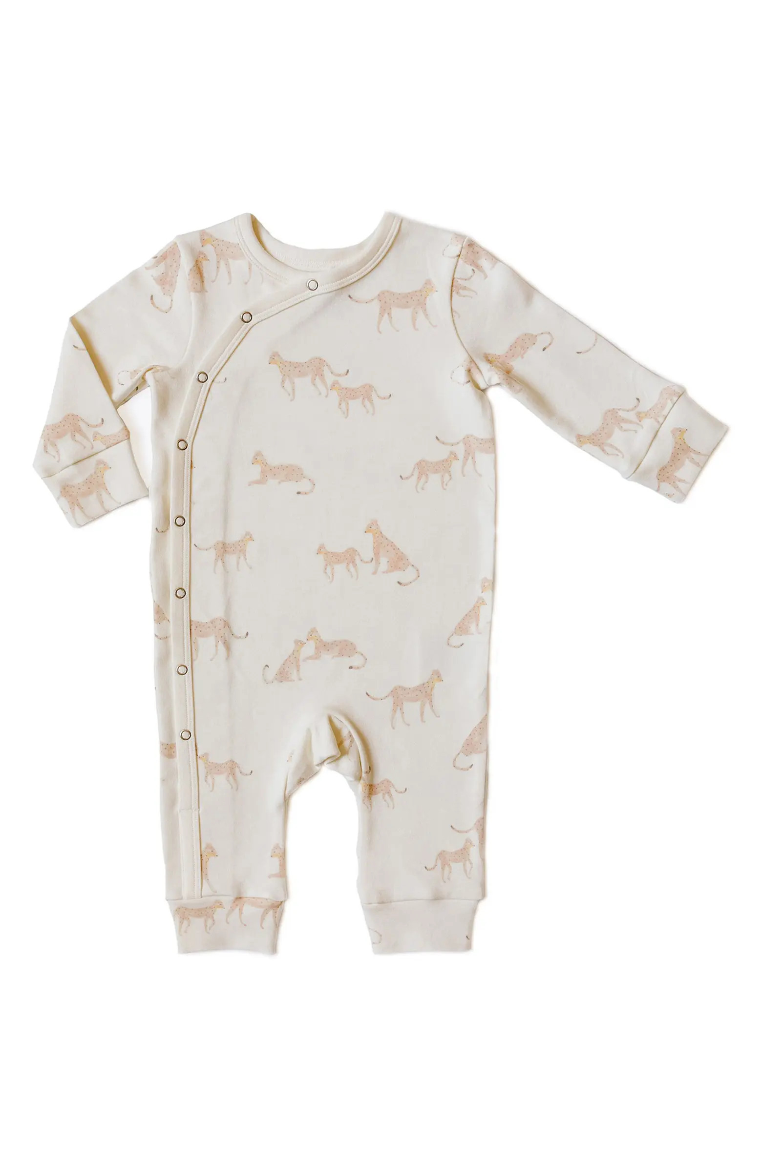 Follow Me Cheetah Organic Cotton Romper | Nordstrom