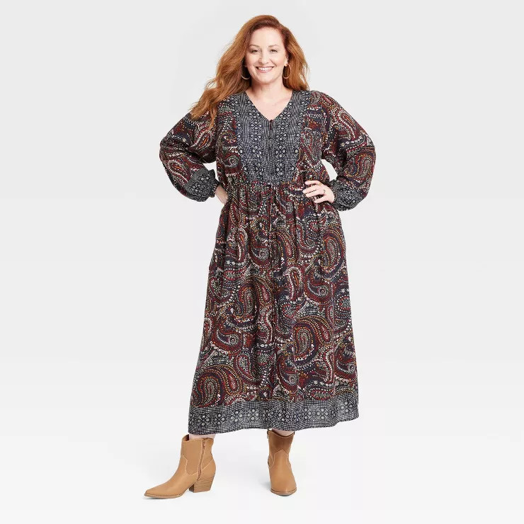 Women's Long Sleeve Button-Front Dress - Knox Rose™ | Target