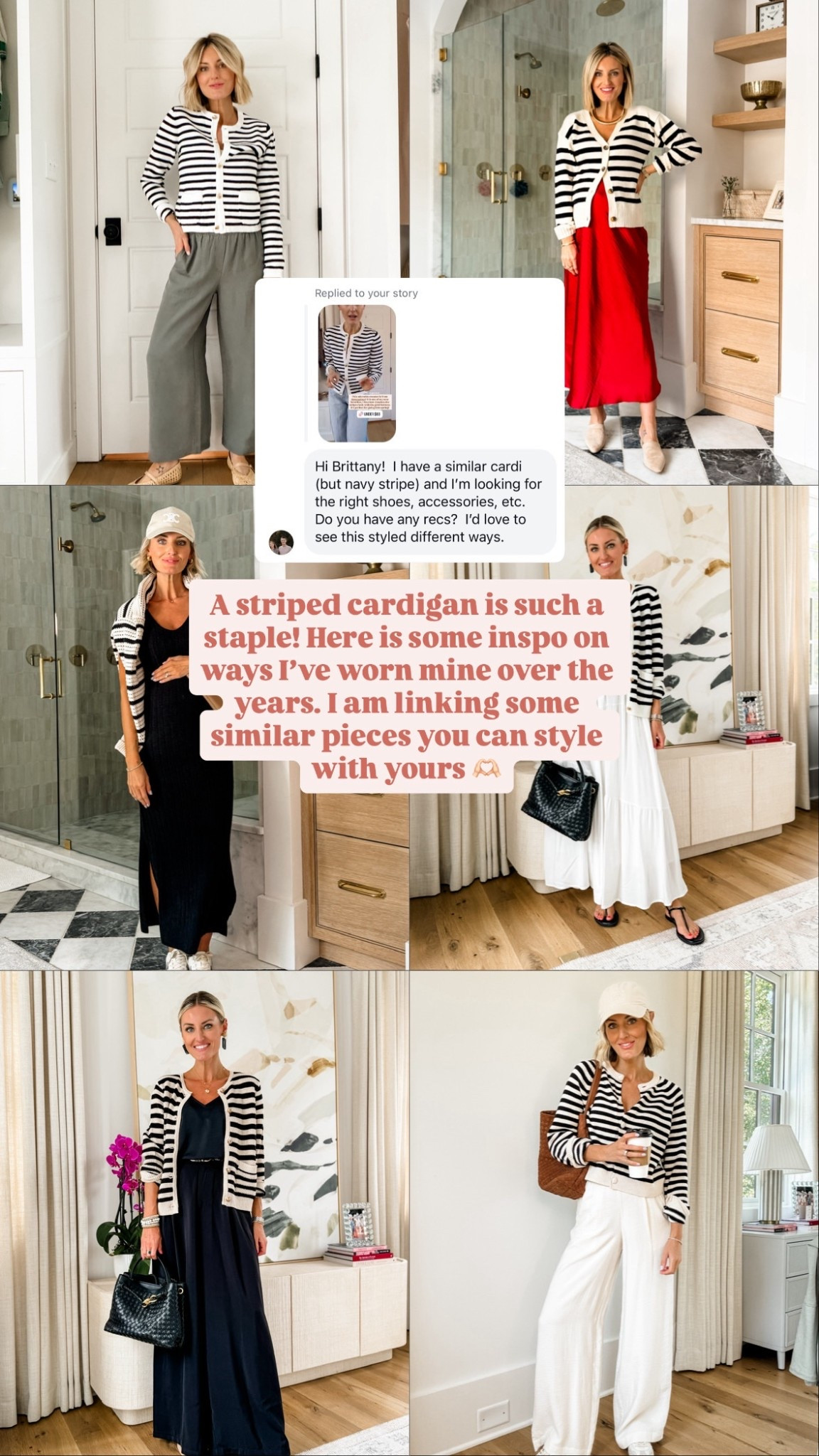 A striped cardigan is such a great closet staple 👏🏼 here are a few ways to style!

Loverly Grey, striped cardigan, how to style, spring fashion, spring outfit ideas 

#LTKootd #LTKSeasonal