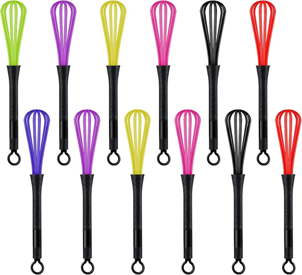 12 Pack Hair Color Whisk Mini Whisk for Hair Dye Color Mixing Christmas Gifts 7 x 1.2 in Salon Ba... | Amazon (US)