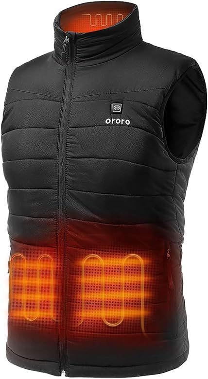 ORORO Men's Lightweight Heated Vest with Battery Pack | Amazon (US)