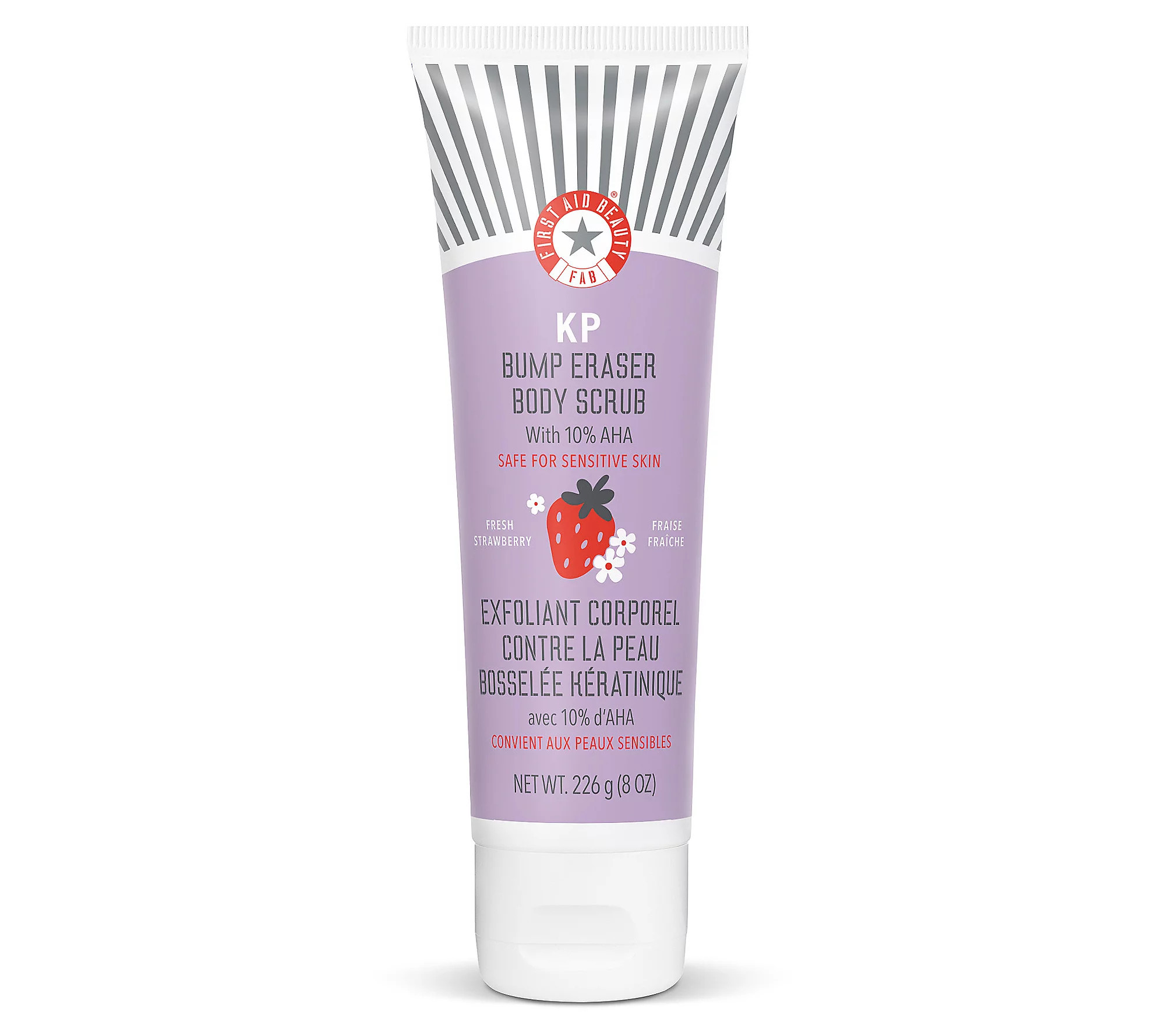 First Aid Beauty KP Bump Eraser Body Scrub 8oz Strawberry | QVC