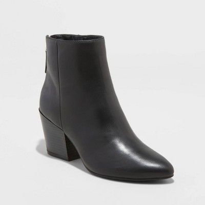 Women's Bren Zipper Back Bootie - A New Day™ | Target