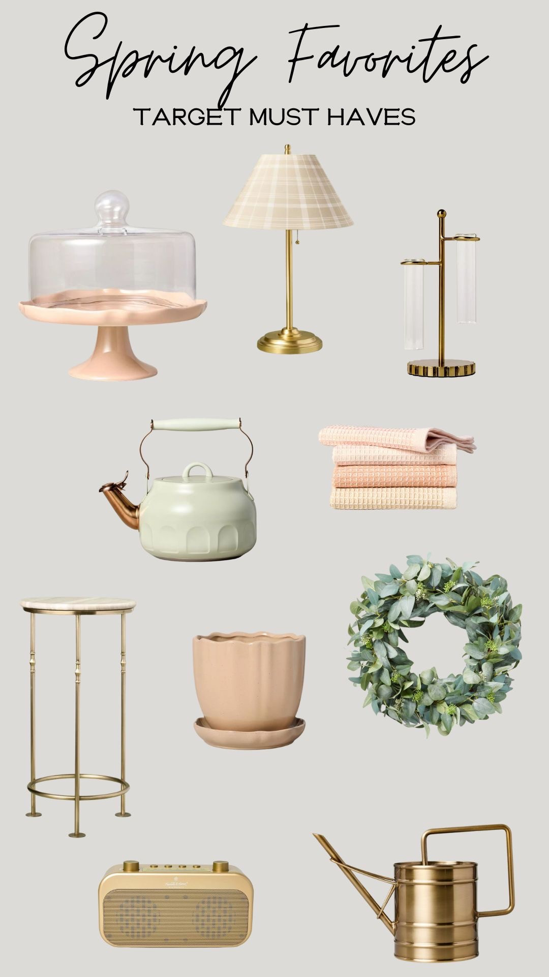 Blush, mint and brass…gimme all the spring things 🤩

Absolutely loving @target Hearth and Hand spring edit!

I have the teapot in forest green and it is hands down the nicest kettle I’ve ever had.




#LTKFindsUnder50 #LTKHome #LTKSeasonal