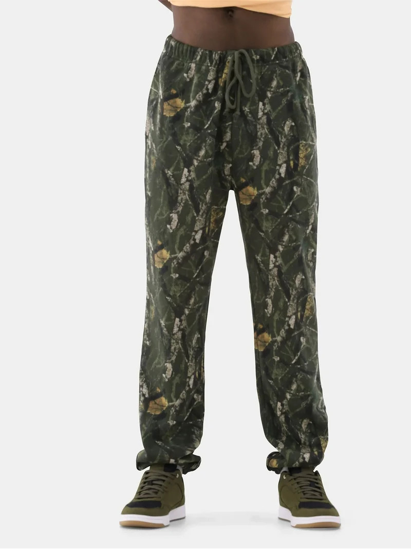 No Boundaries All Gender Soft Fleece Jogger Pants, 30" Inseam, Men's and Big Men's | Walmart (US)