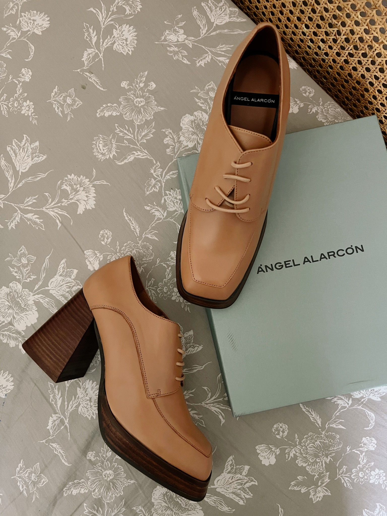 Perfect lace-up booties with a chunky flare heel. Perfect for holiday dressing and long pant legs. 

#LTKstyletip #LTKshoecrush #LTKsalealert