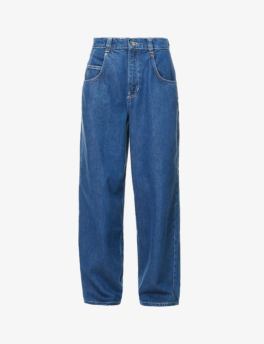 Skater wide-leg mid-rise organic cotton-blend jeans | Selfridges