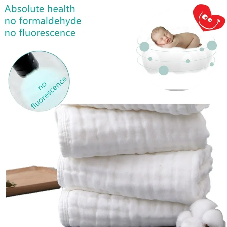 6 Pack Muslin Burp Cloths Baby Burp Clothes - Burp Rags for Boy Girls Muslin Bibs 6 Layers Large ... | Walmart (US)