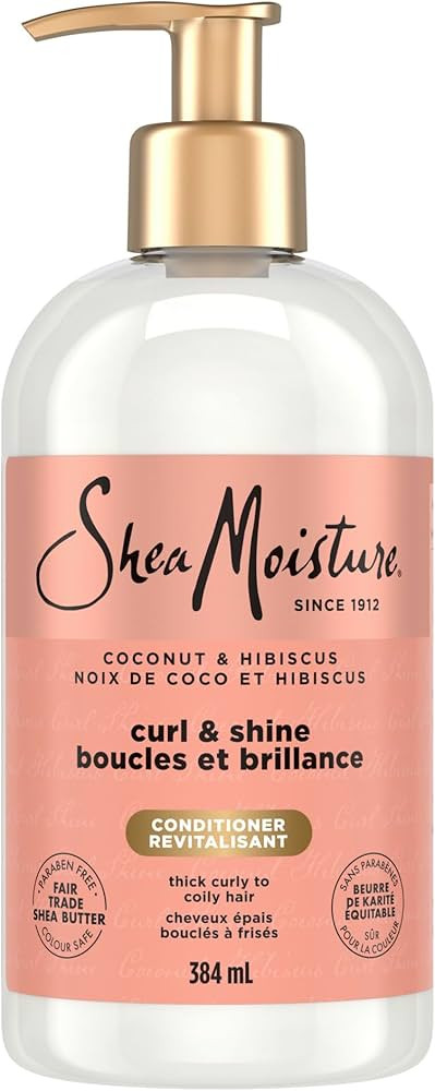 SheaMoisture Coconut & Hibiscus Curl & Shine Conditioner for Thick, Curly Hair with Silk Protein ... | Amazon (CA)